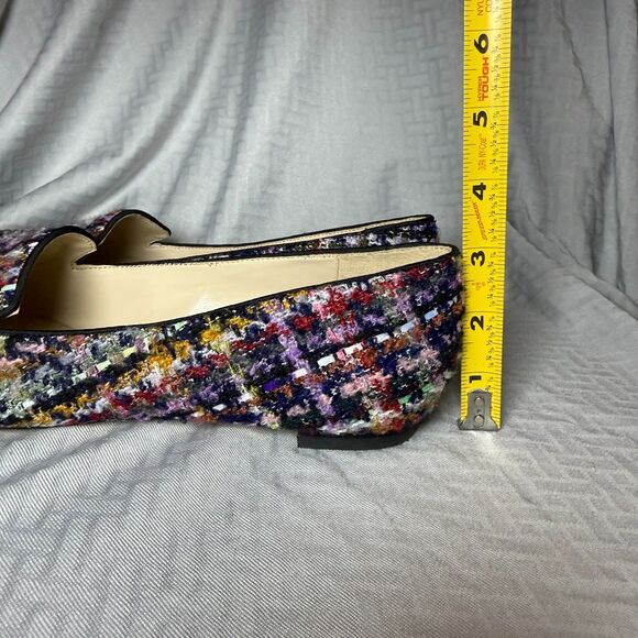 Nine West Abay 2 Women's Plaid Tweed Colorful Pointed Toe Flats Size 8.5 - Picture 11 of 11